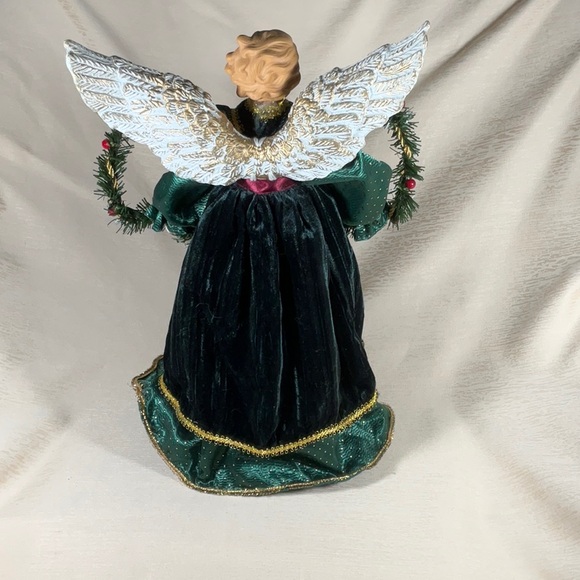 16” Porcelain Angel Tree Topper - Picture 2 of 13